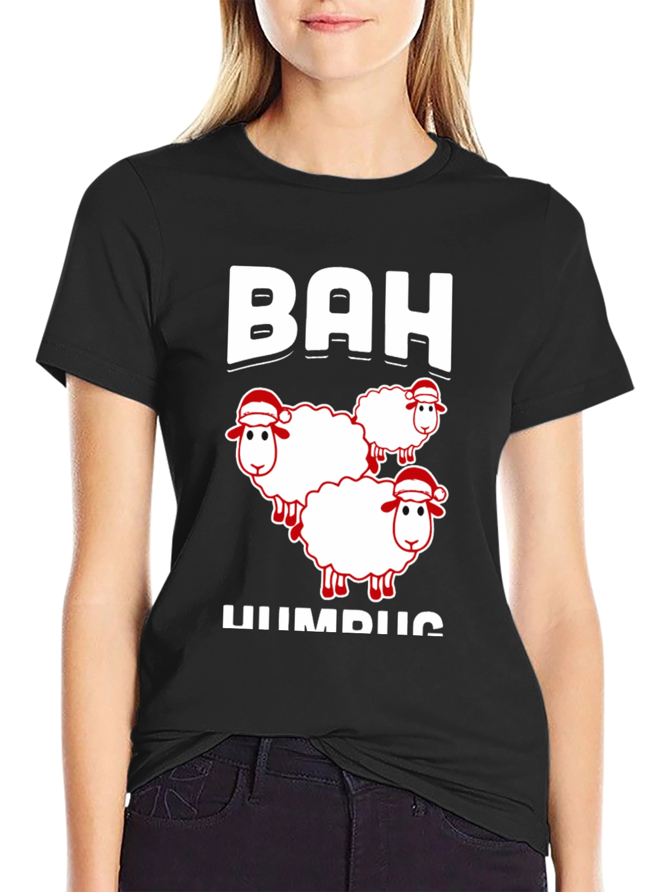 Bah Humbug Sheep Christmas Holiday T-Shirt