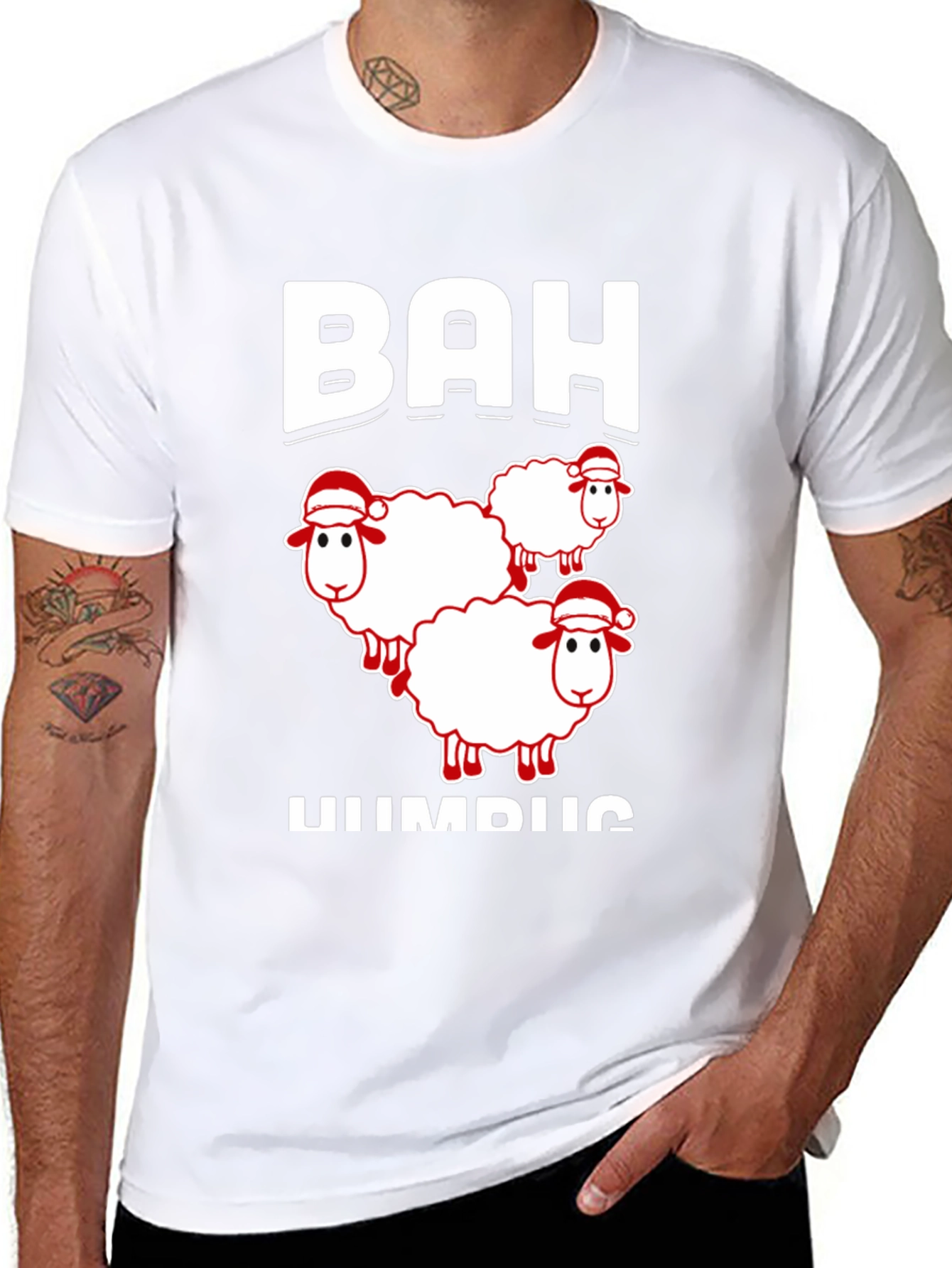 Bah Humbug Sheep Christmas Holiday T-Shirt