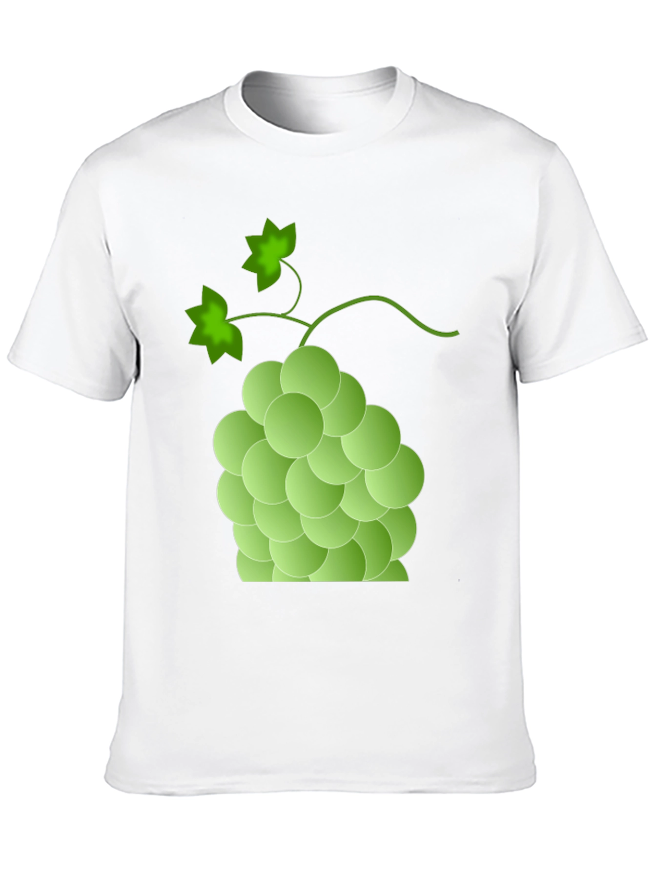 Green Grape Graphic T-Shirt - Casual Fruit Tee