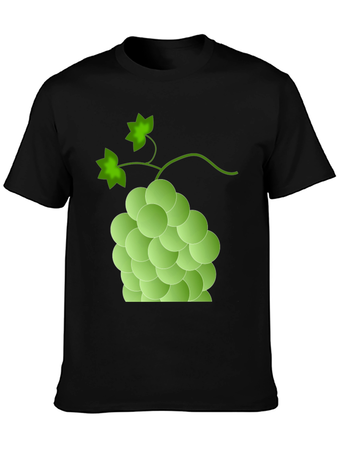 Green Grape Graphic T-Shirt - Casual Fruit Tee