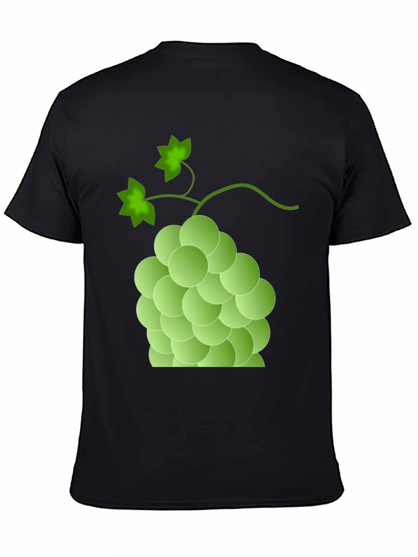 Green Grape Graphic T-Shirt - Casual Fruit Tee