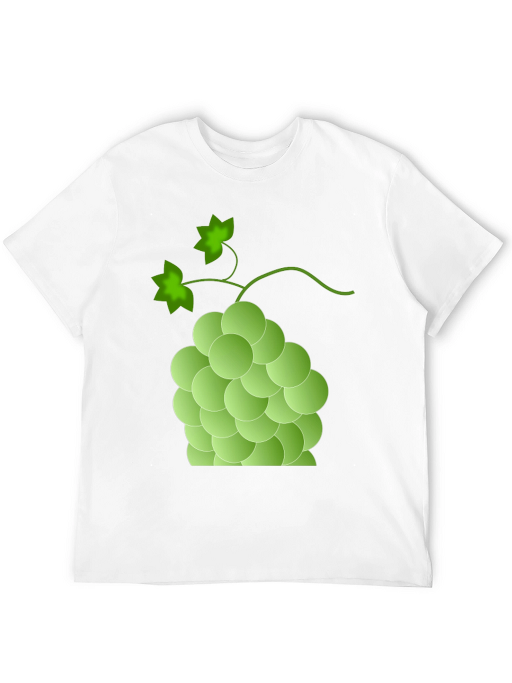 Green Grape Graphic T-Shirt - Casual Fruit Tee