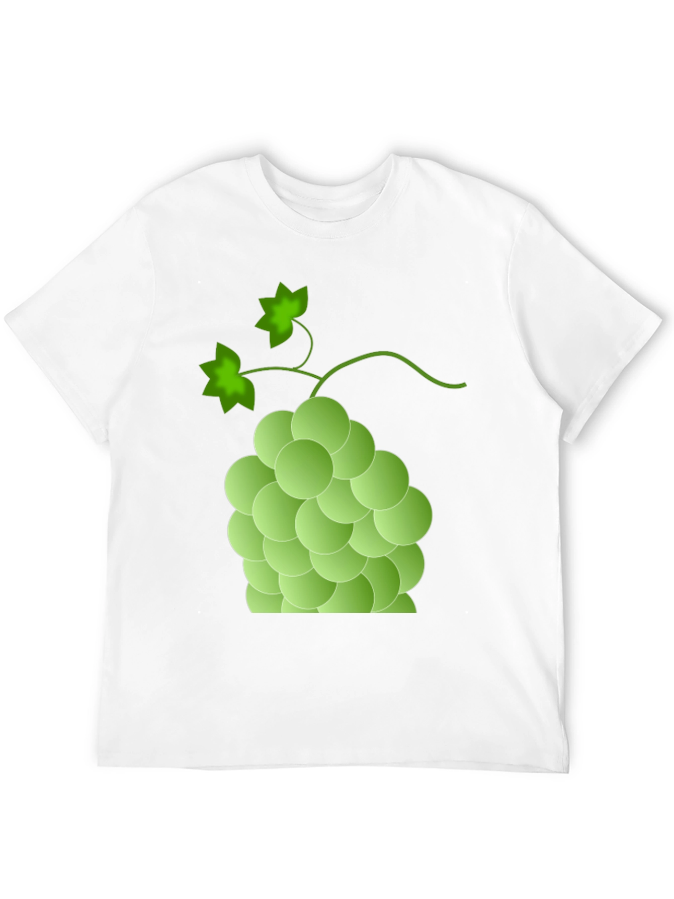 Green Grape Graphic T-Shirt - Casual Fruit Tee