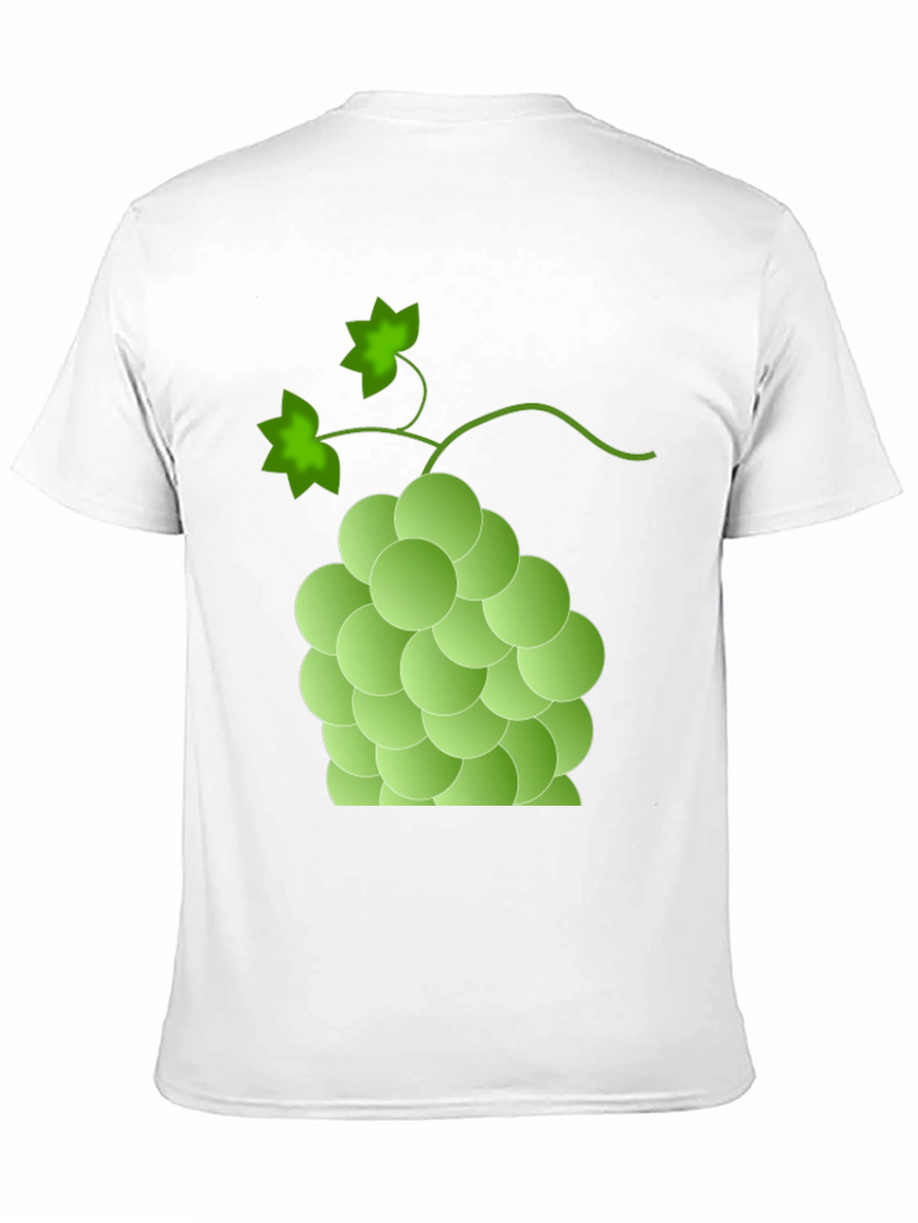 Green Grape Graphic T-Shirt - Casual Fruit Tee