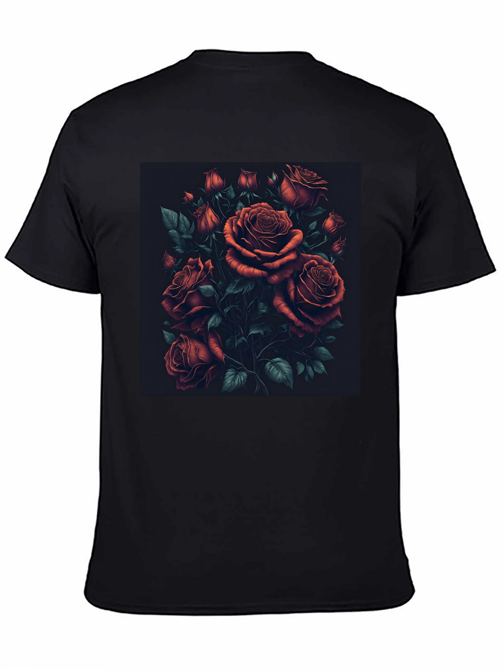 Elegant Rose Bouquet Graphic T-Shirt - Soft Cotton Blend