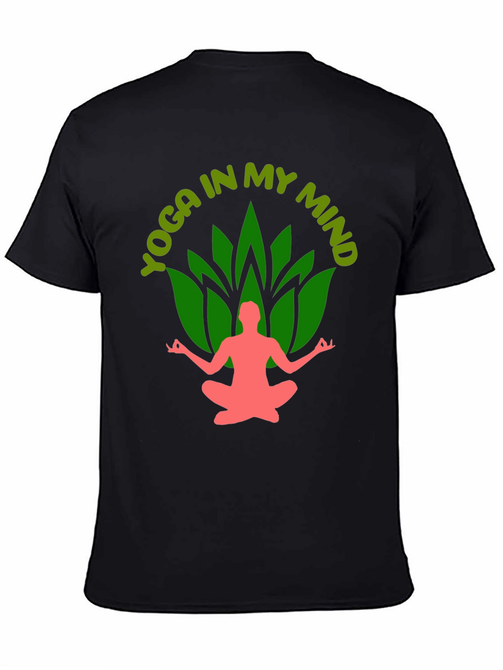 Yoga In My Mind Black Graphic Tee