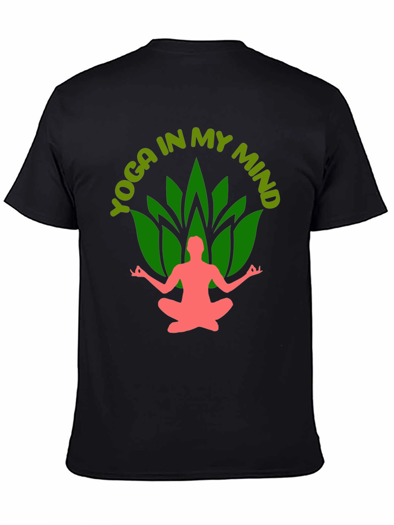 Yoga In My Mind Black Graphic Tee