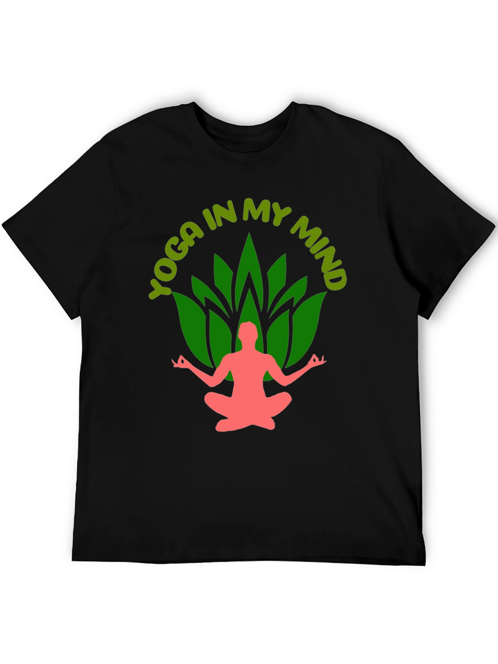 Yoga In My Mind Black Graphic Tee