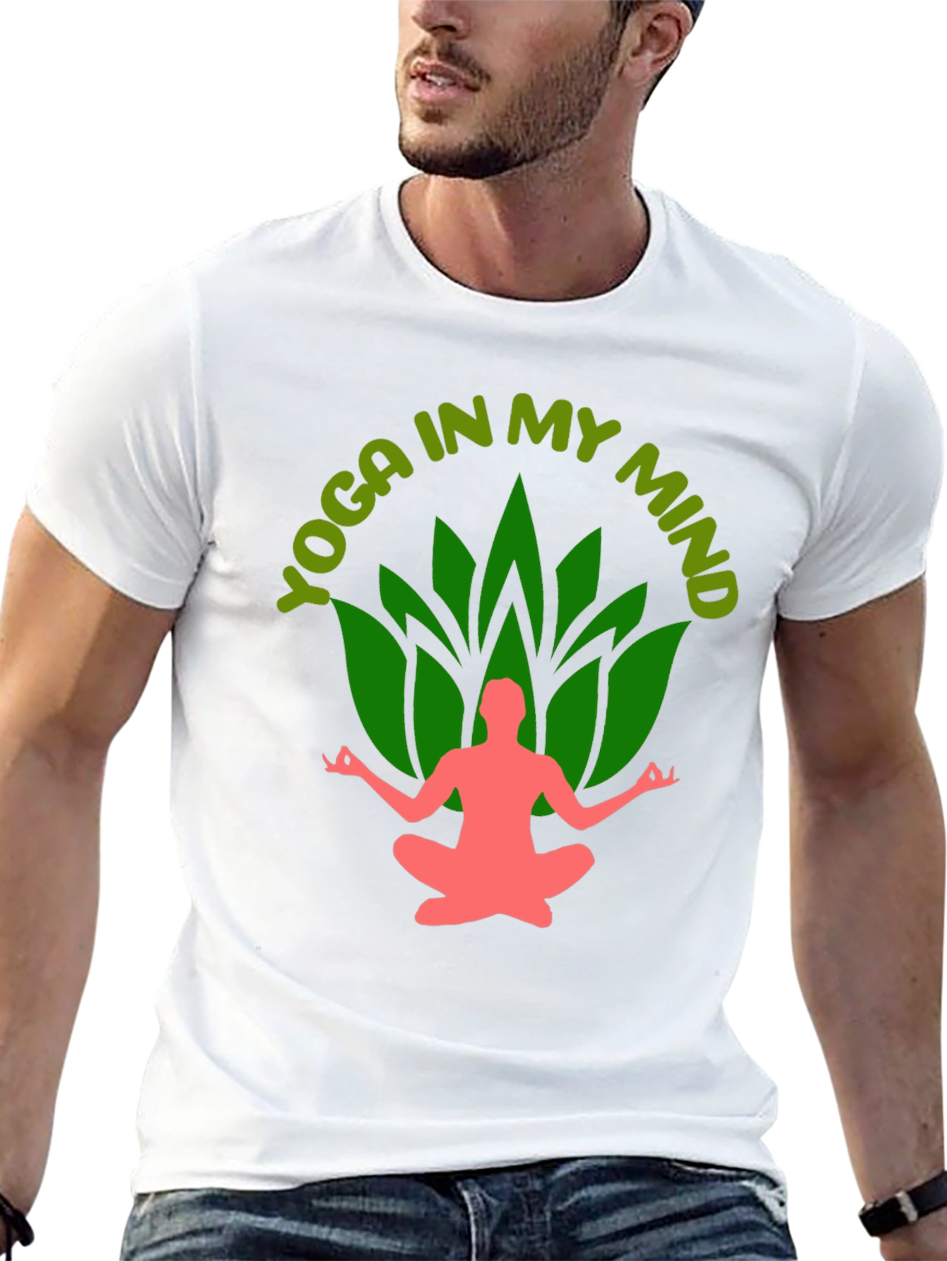 Yoga In My Mind Black Graphic Tee