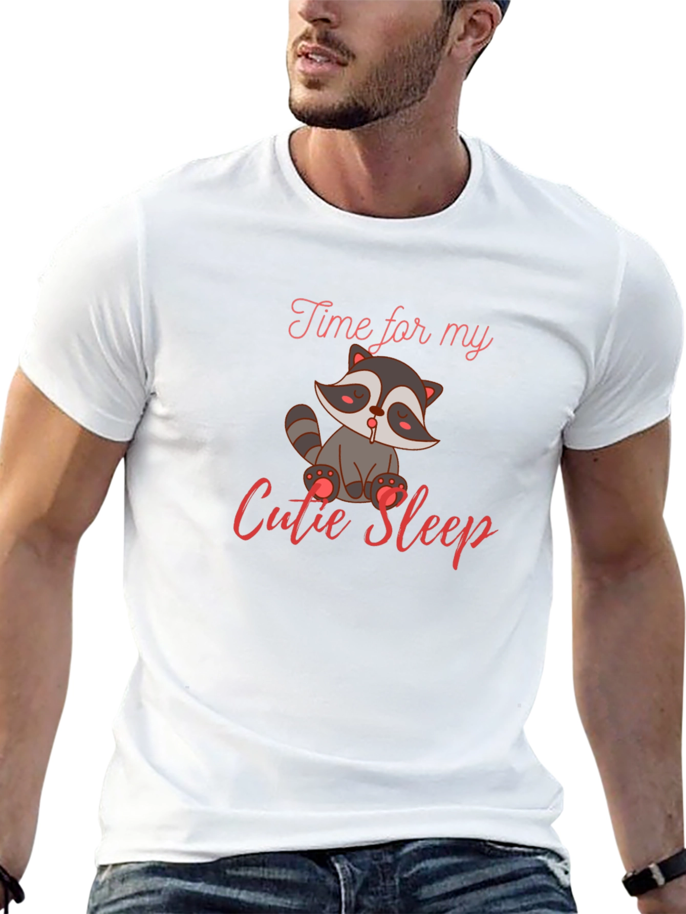 Cute Raccoon Sleep T-Shirt