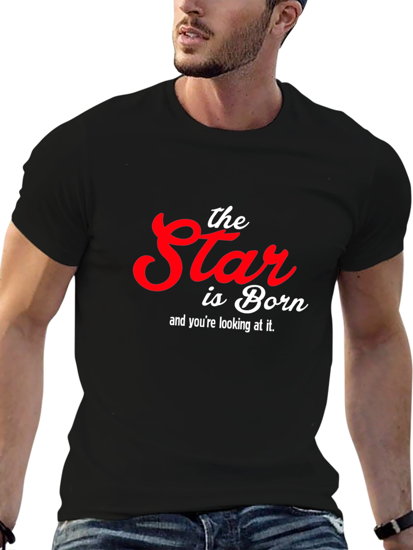 The Star is Born Graphic T-Shirt - Black