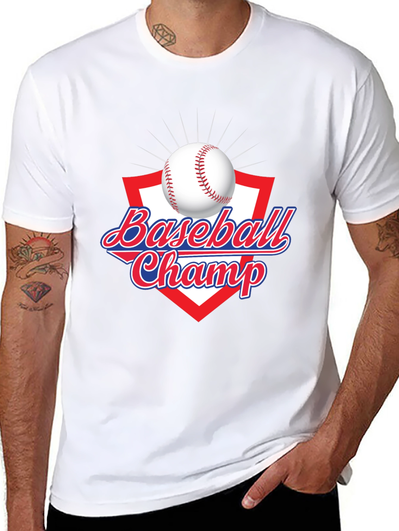 Baseball Champ Graphic T-Shirt - Sporty Tee