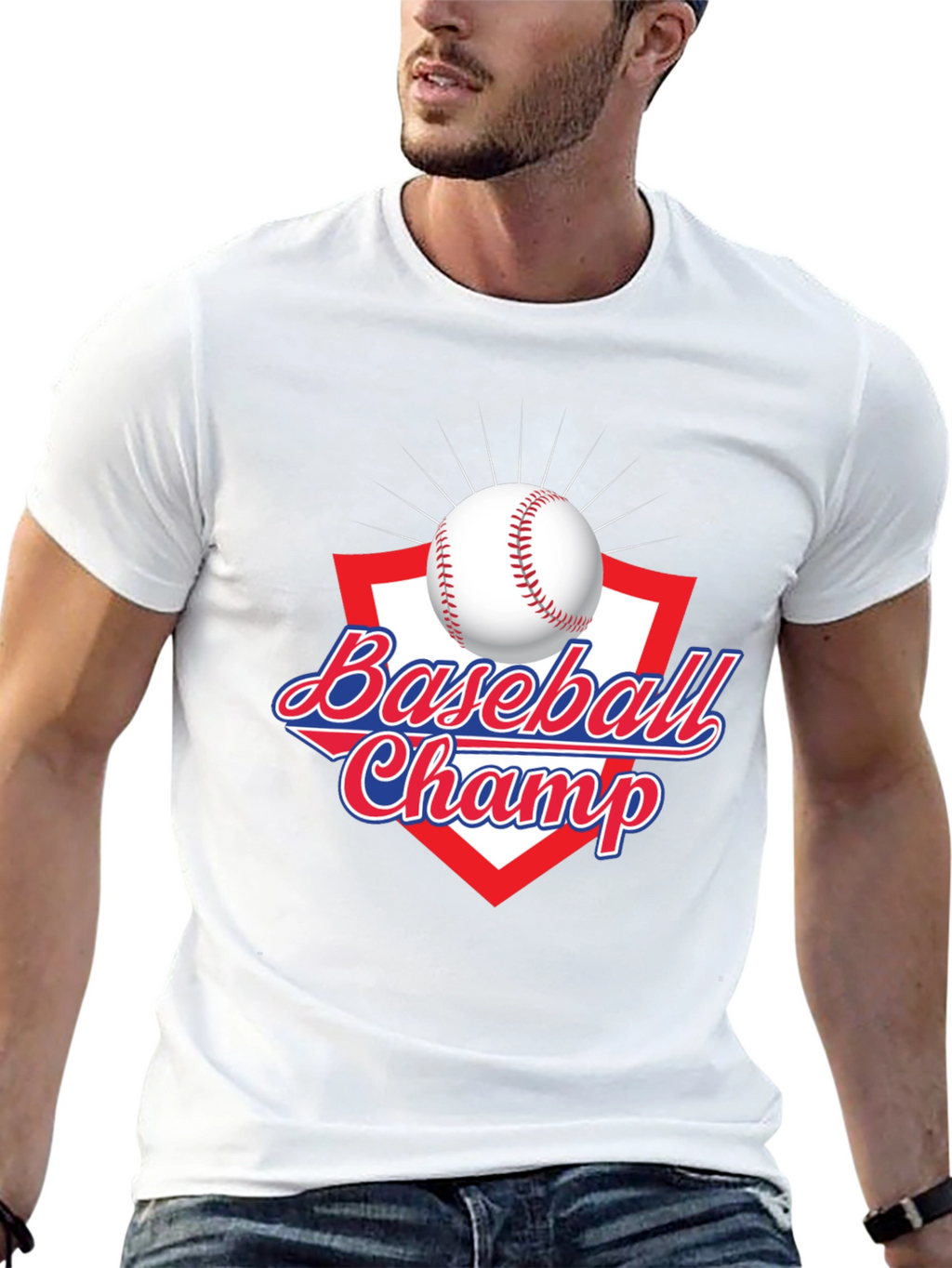 Baseball Champ Graphic T-Shirt - Sporty Tee