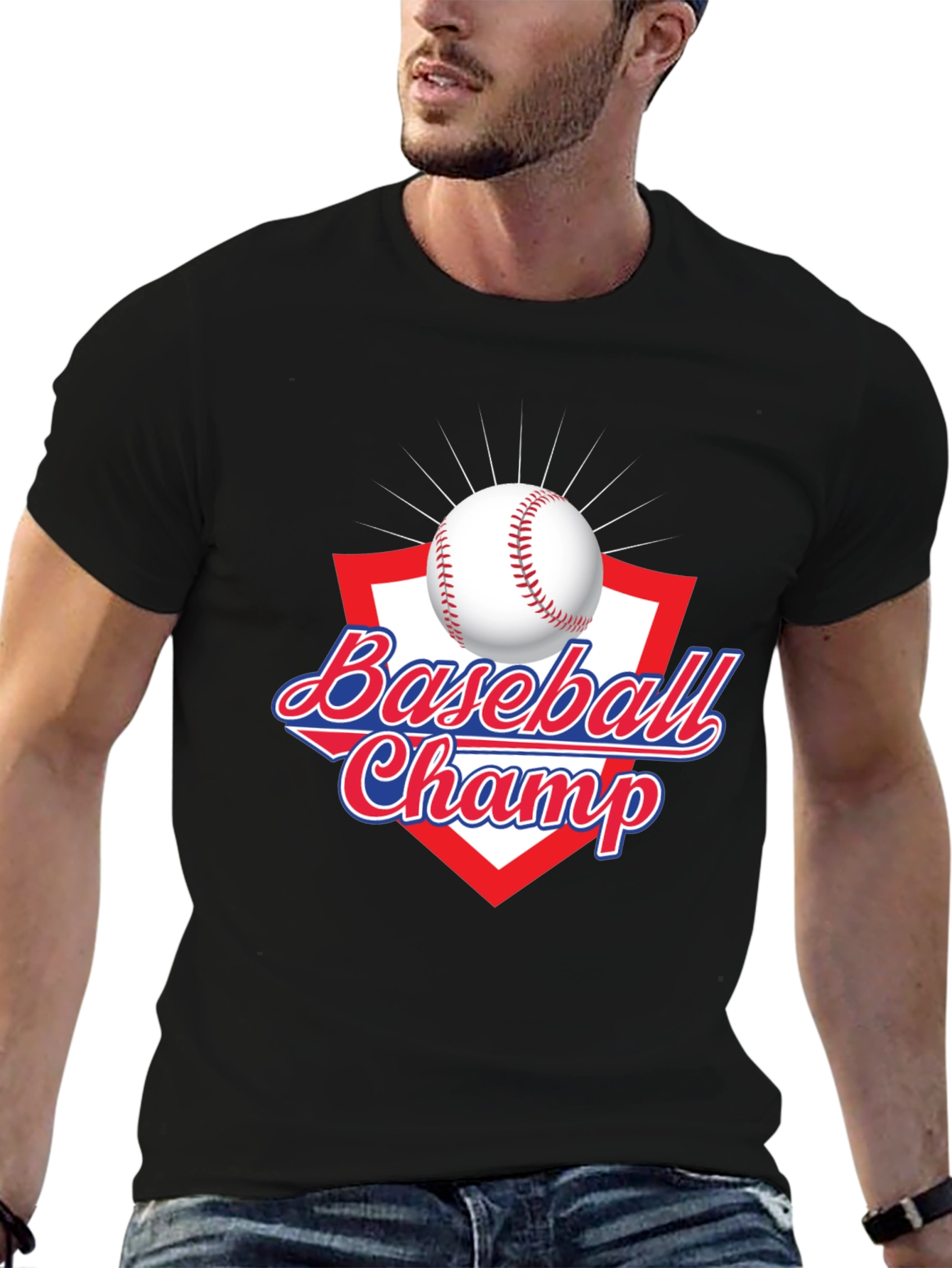 Baseball Champ Graphic T-Shirt - Sporty Tee