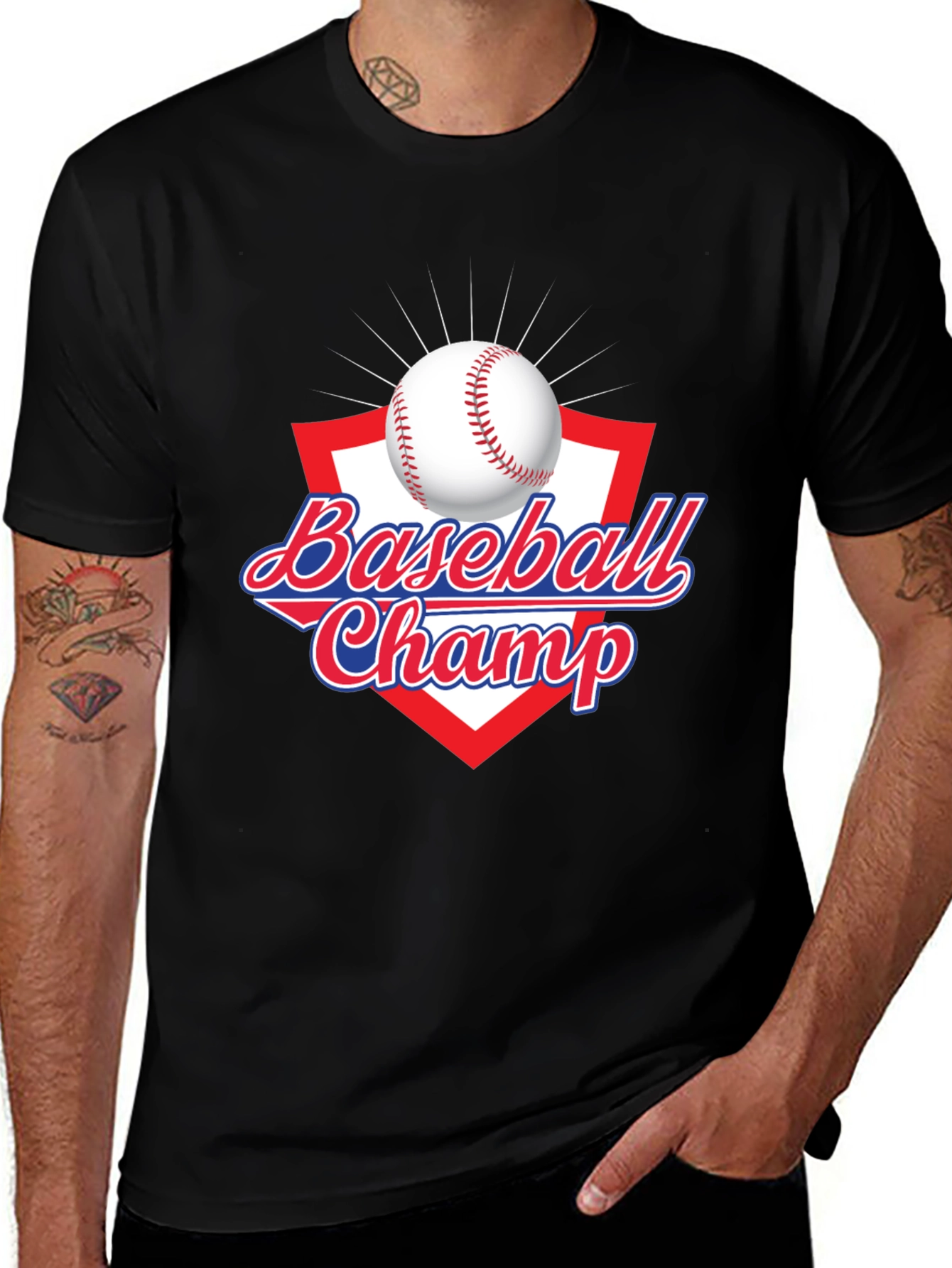 Baseball Champ Graphic T-Shirt - Sporty Tee