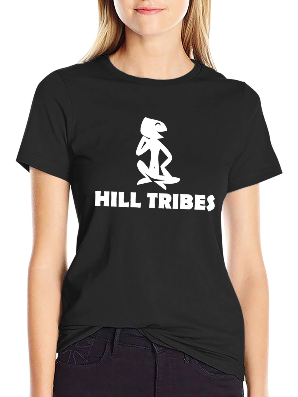 Hill Tribes Black Graphic Tee - Unique Design