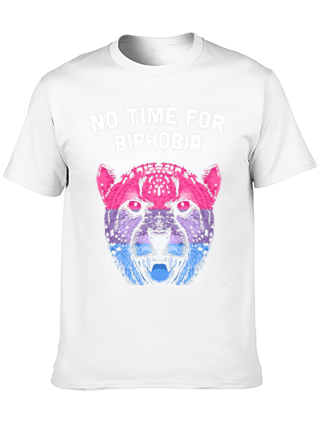 Biphobia Awareness T-Shirt with Cheetah Design