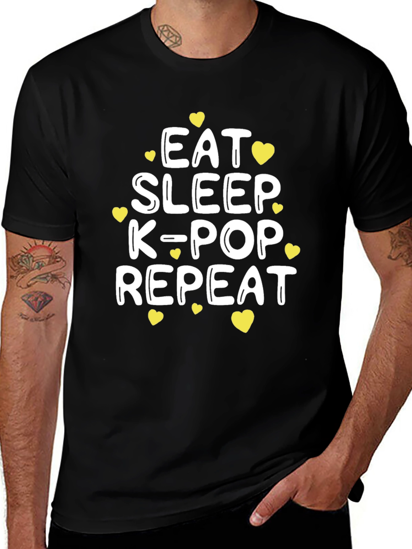 Eat Sleep K-Pop Repeat T-Shirt