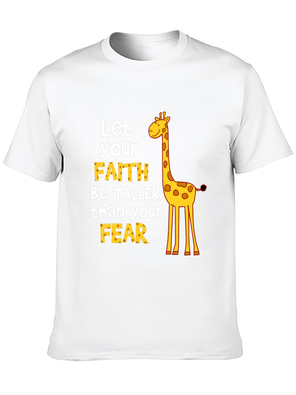 Faith Over Fear Giraffe Graphic Tee