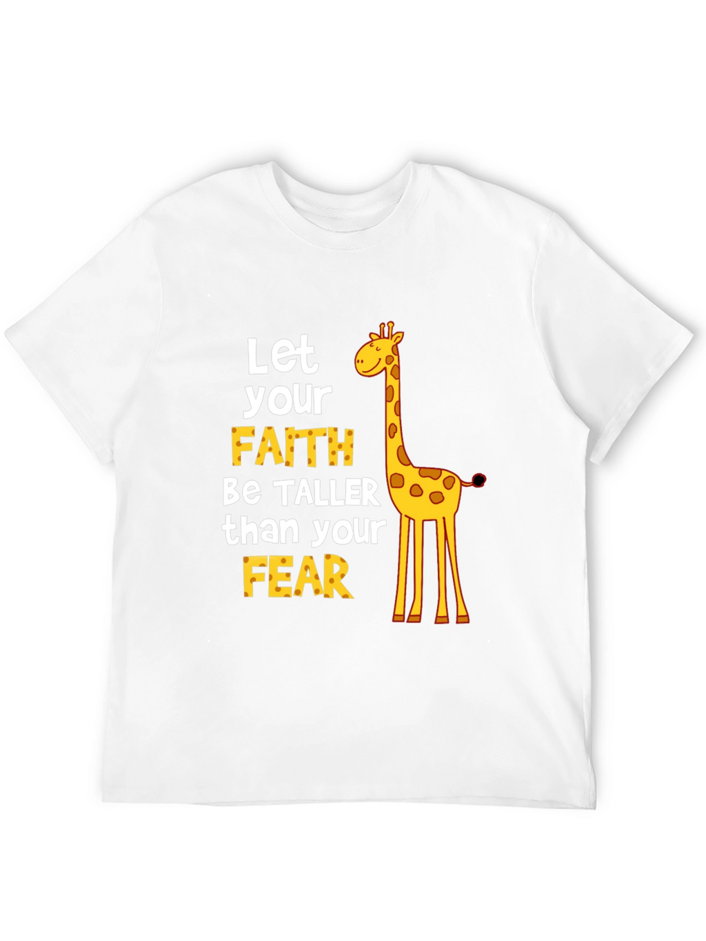 Faith Over Fear Giraffe Graphic Tee