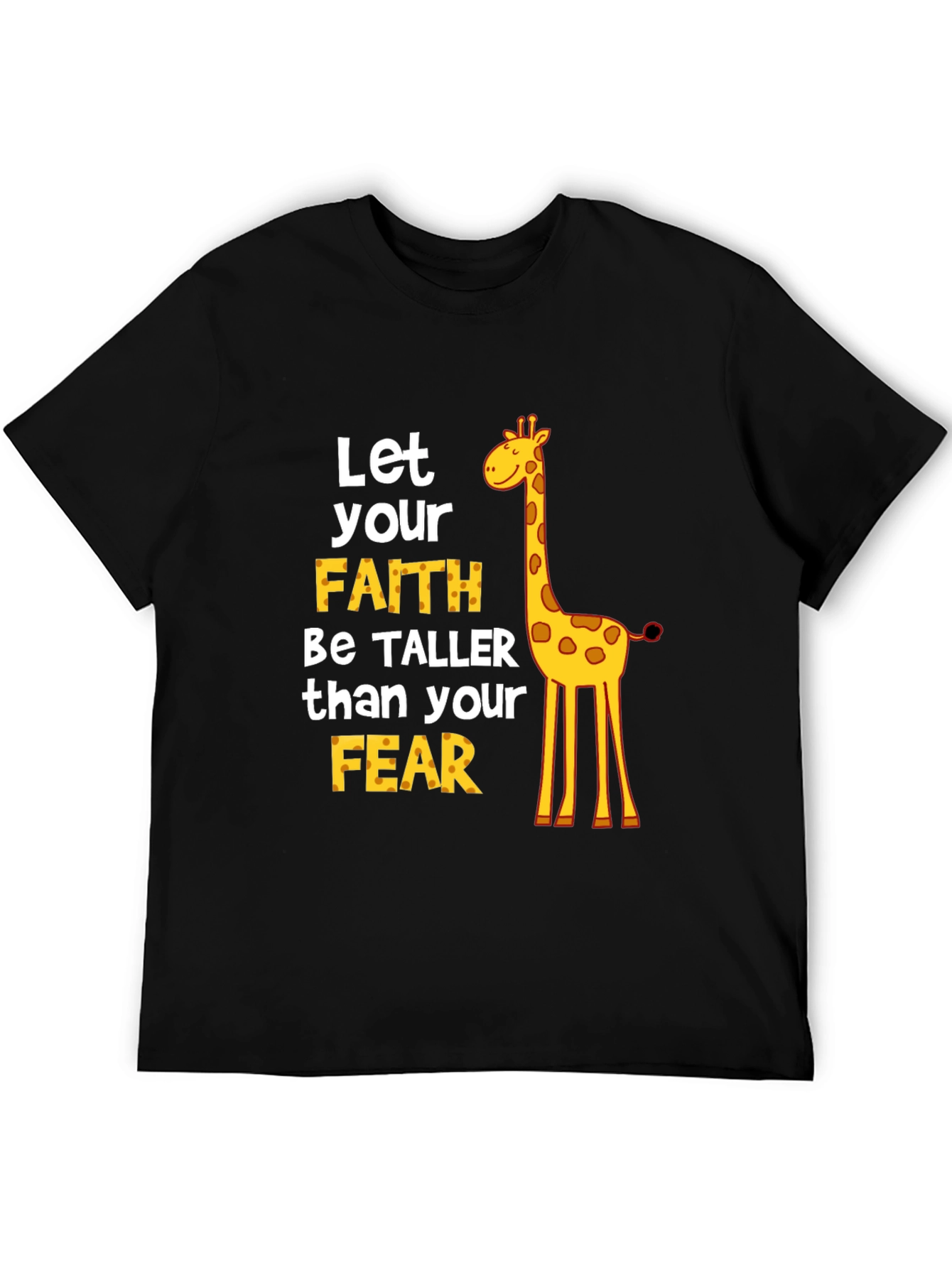 Faith Over Fear Giraffe Graphic Tee