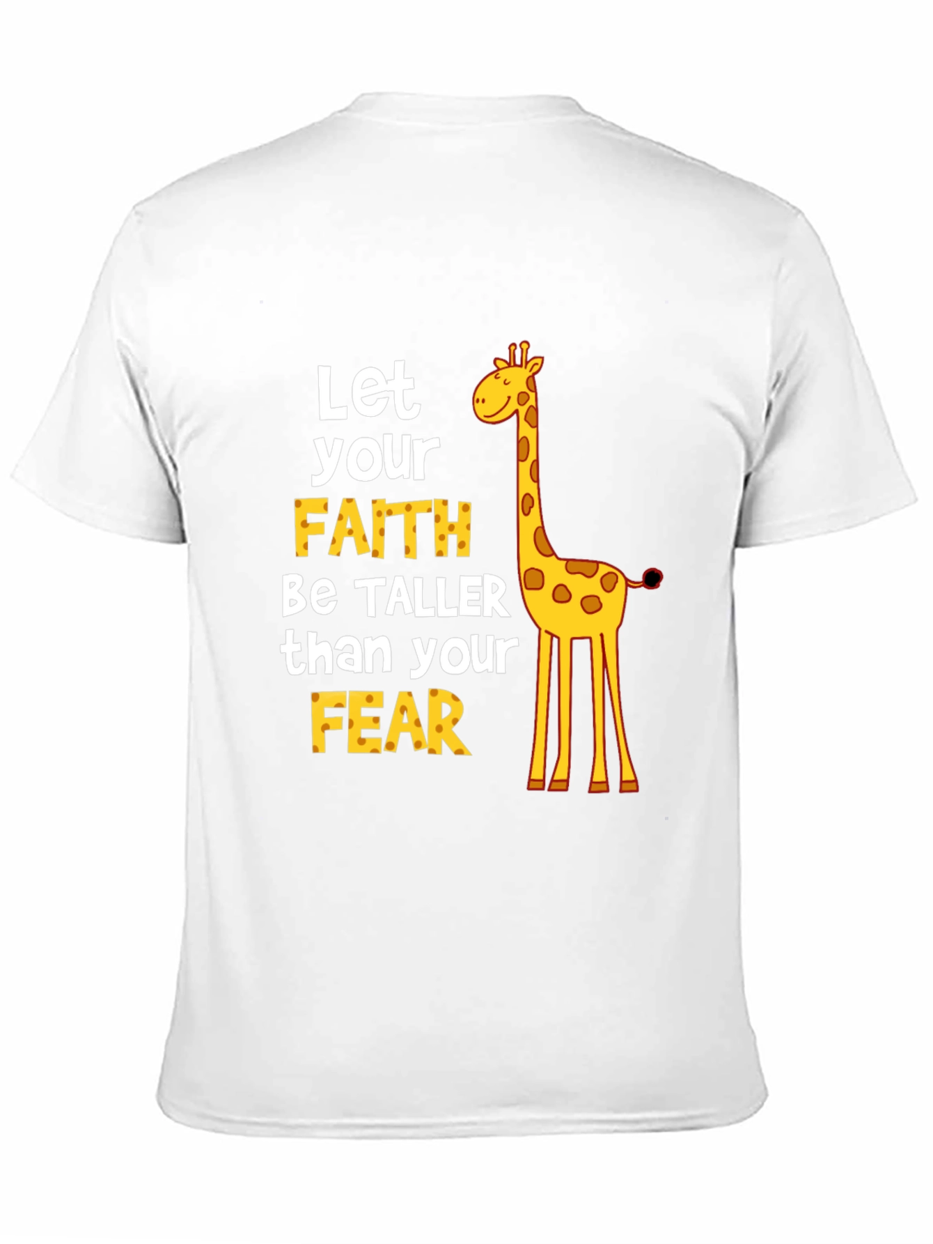 Faith Over Fear Giraffe Graphic Tee