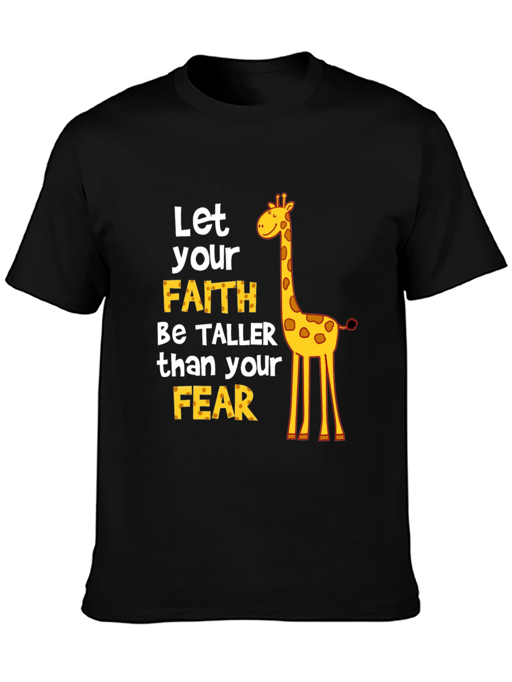 Faith Over Fear Giraffe Graphic Tee