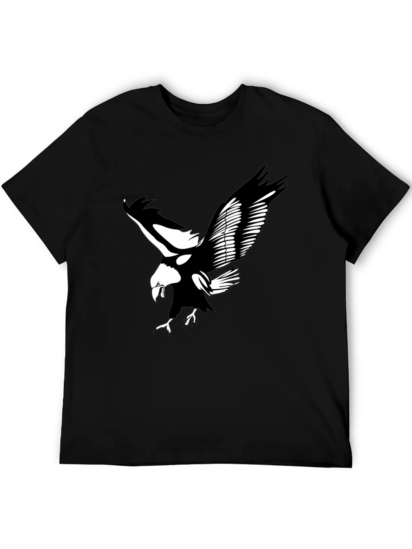Black Eagle Graphic Tee | Bold & Stylish Mens T-Shirt