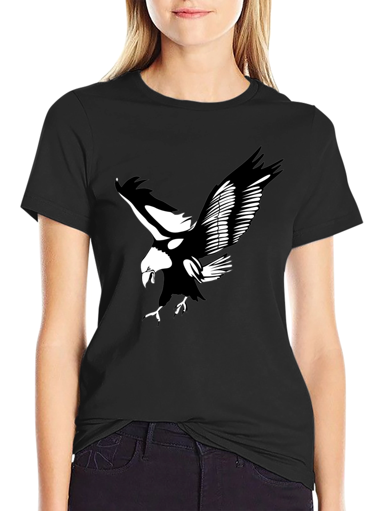Black Eagle Graphic Tee | Bold & Stylish Mens T-Shirt