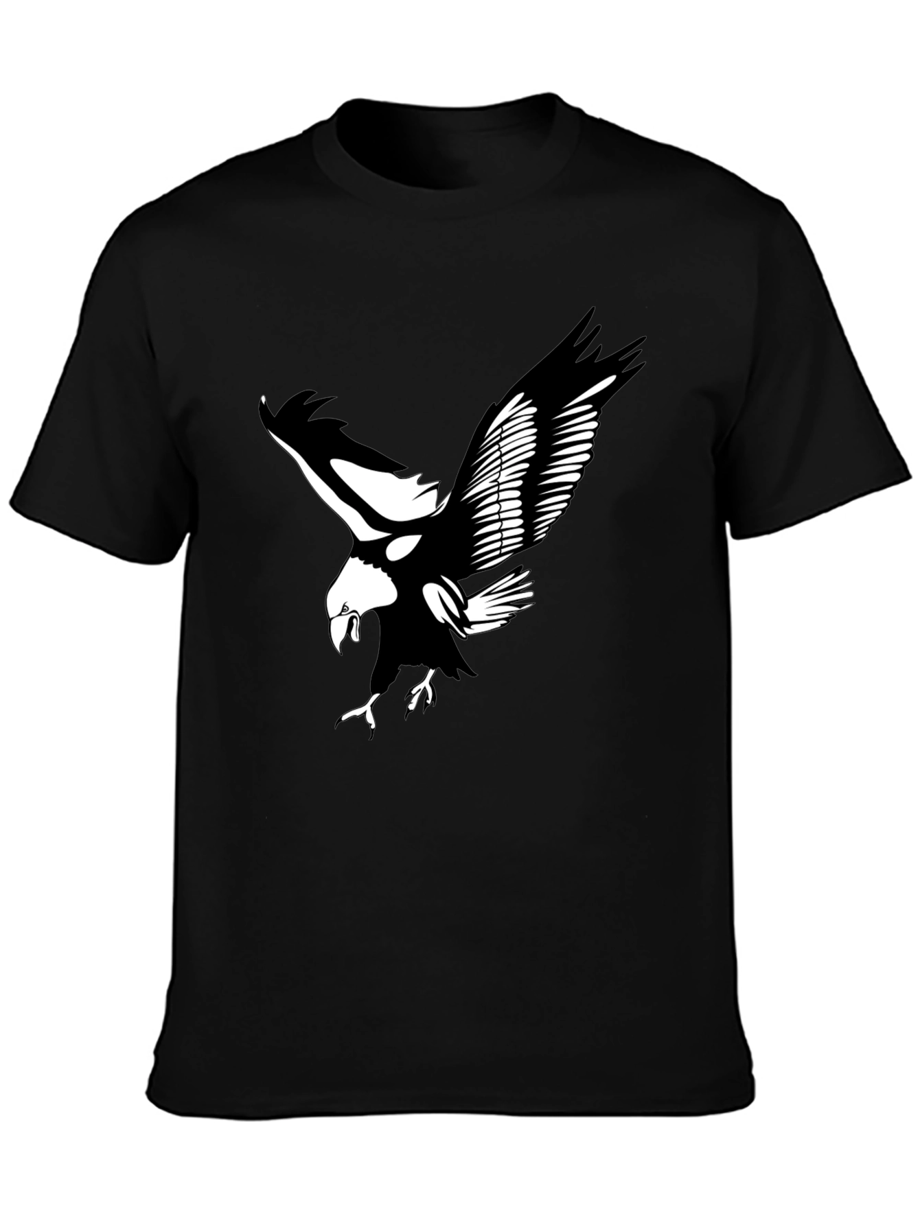 Black Eagle Graphic Tee | Bold & Stylish Mens T-Shirt