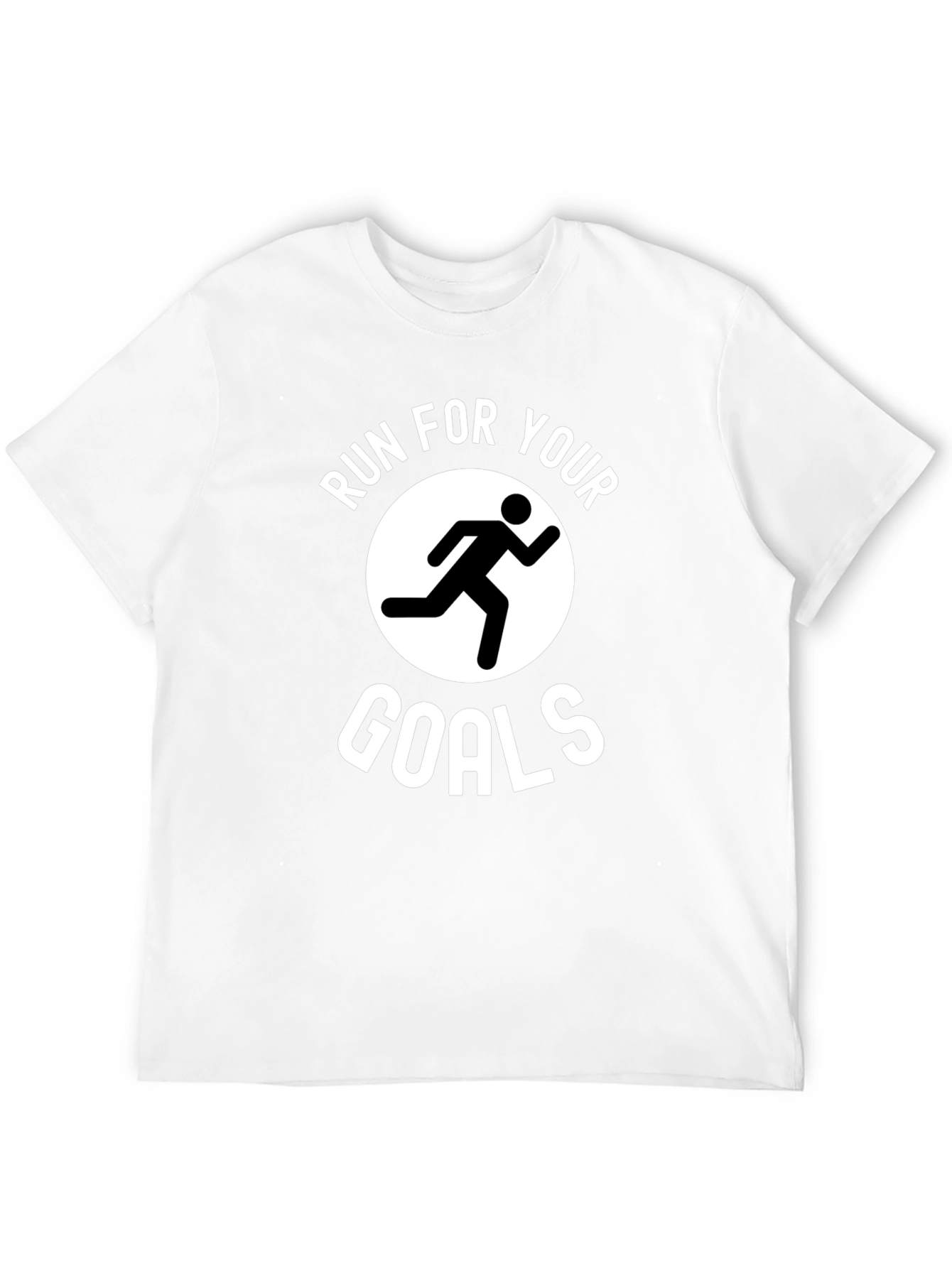 Run For Your Goals Graphic T-Shirt - Black