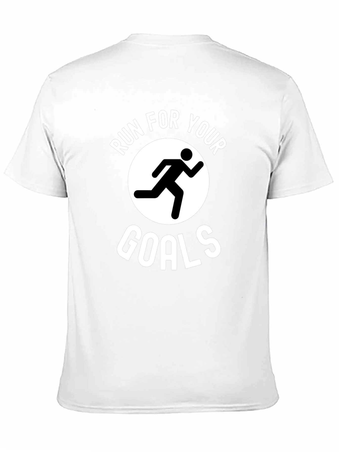 Run For Your Goals Graphic T-Shirt - Black