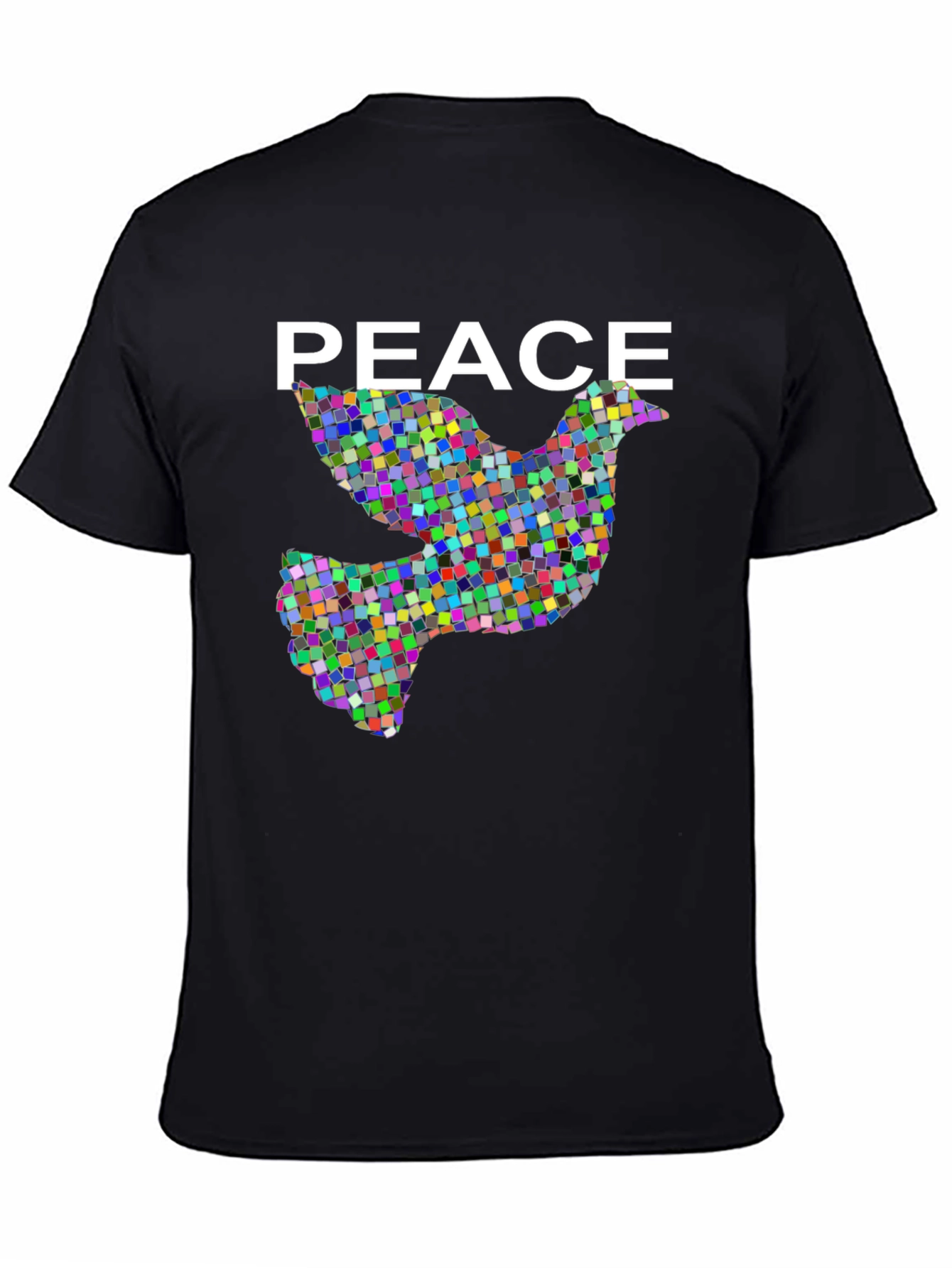 Peace Dove Graphic Black T-Shirt