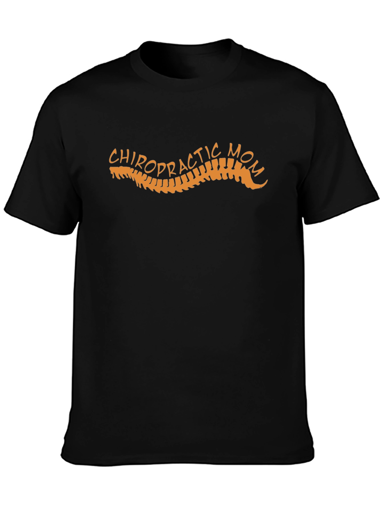 Chiropractic Mom Graphic T-Shirt - Black
