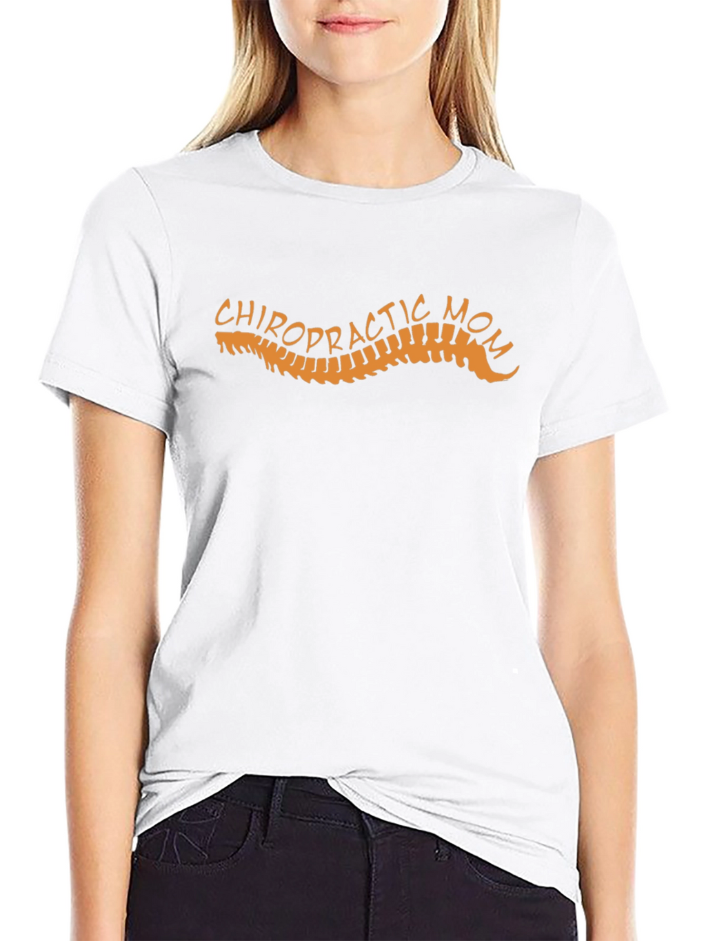 Chiropractic Mom Graphic T-Shirt - Black
