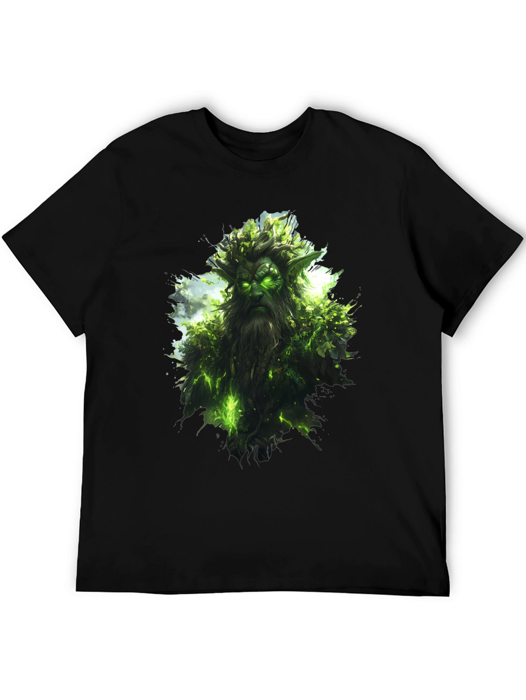 Nature Spirit Graphic Black T-Shirt
