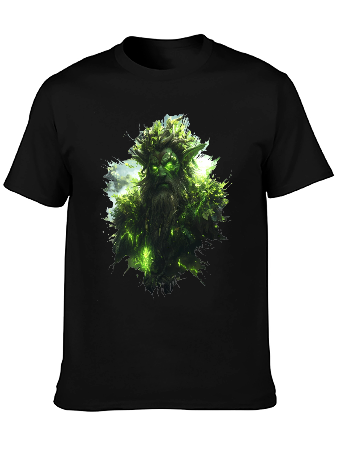 Nature Spirit Graphic Black T-Shirt