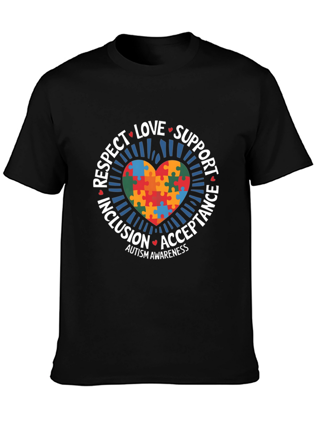 Autism Awareness Puzzle Heart T-Shirt