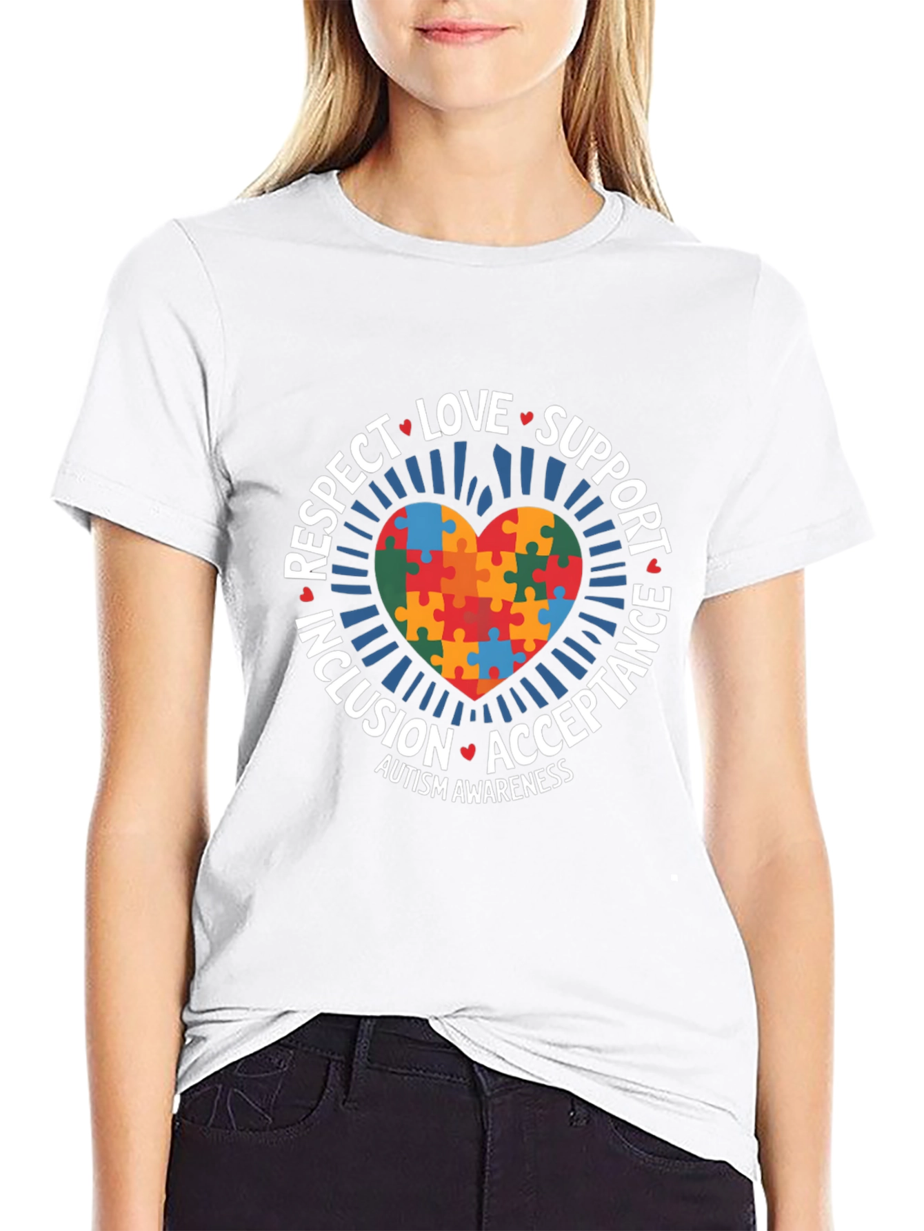 Autism Awareness Puzzle Heart T-Shirt