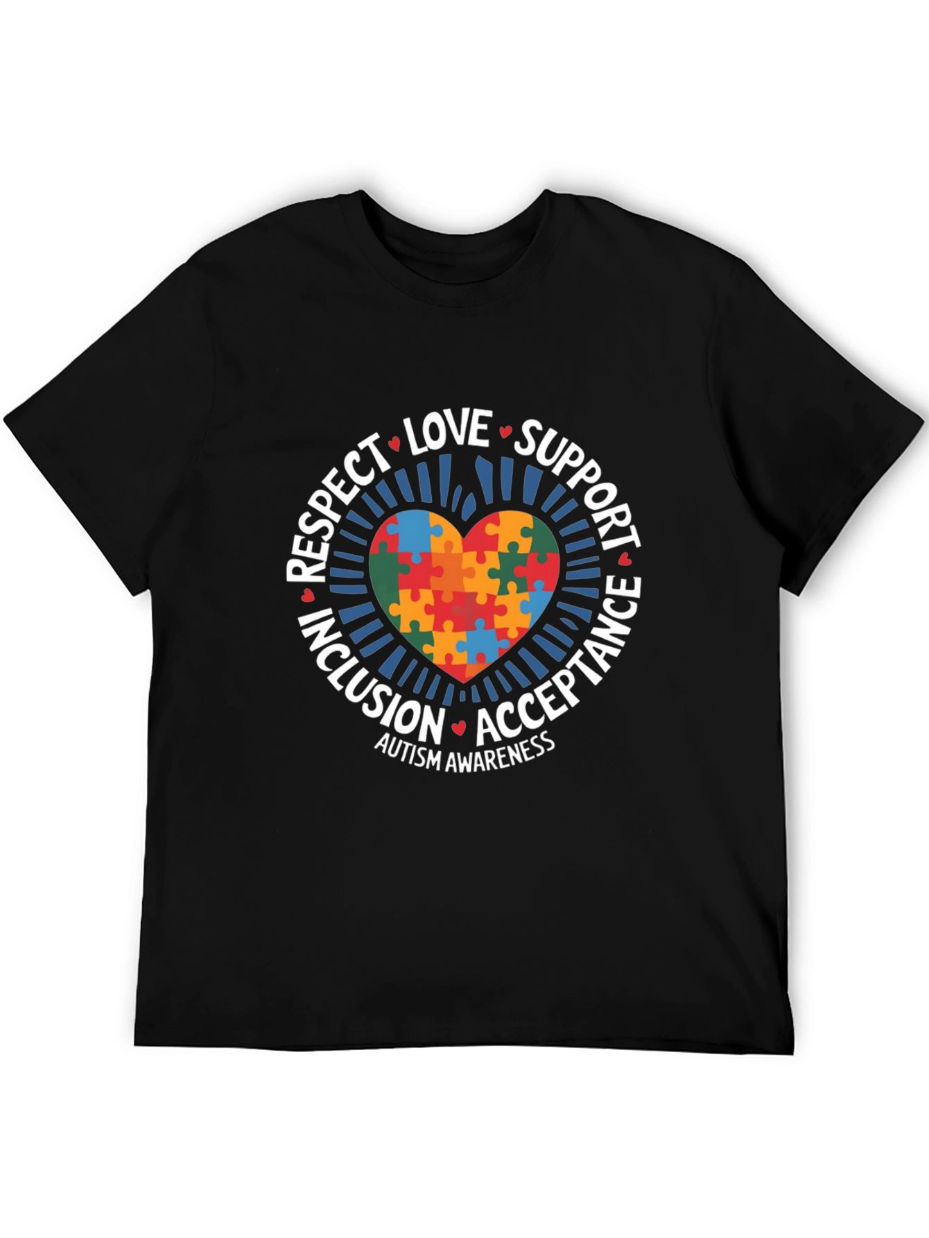 Autism Awareness Puzzle Heart T-Shirt