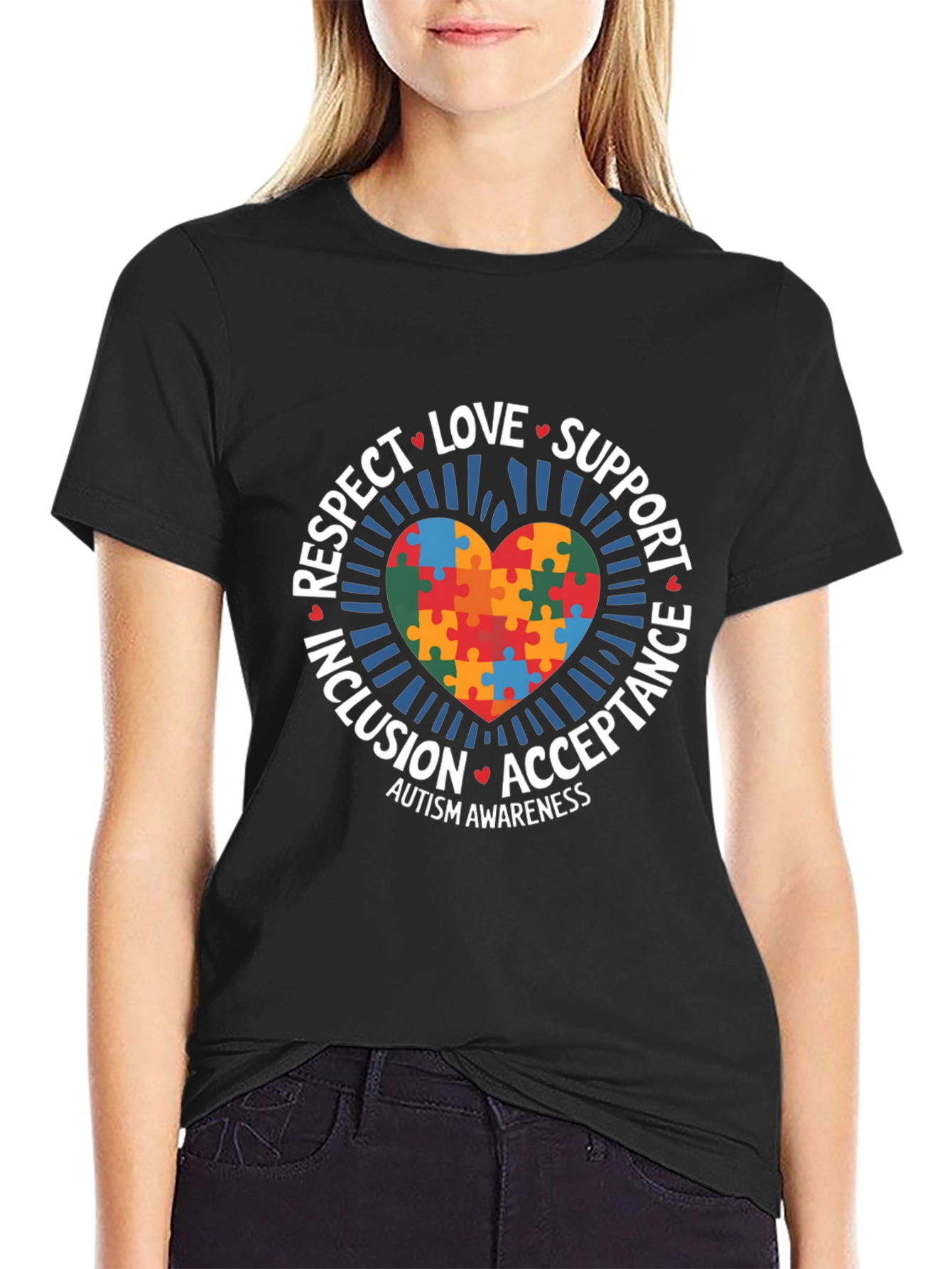 Autism Awareness Puzzle Heart T-Shirt