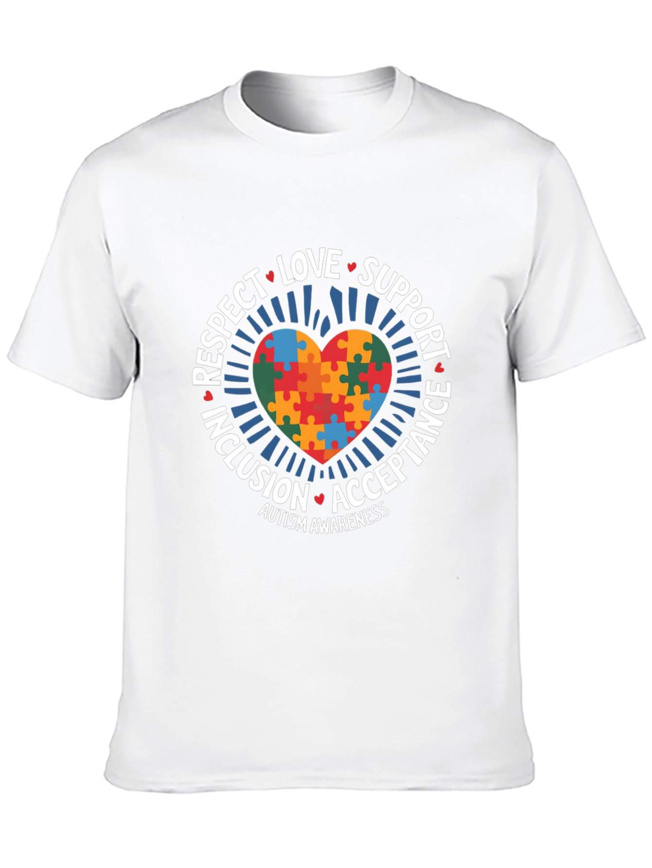 Autism Awareness Puzzle Heart T-Shirt