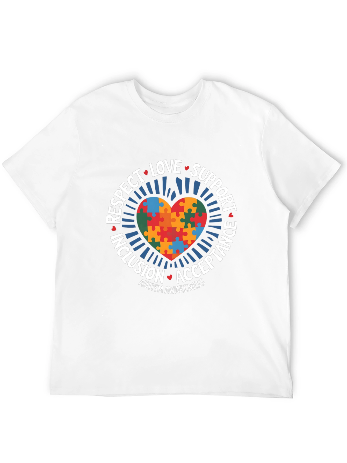 Autism Awareness Puzzle Heart T-Shirt