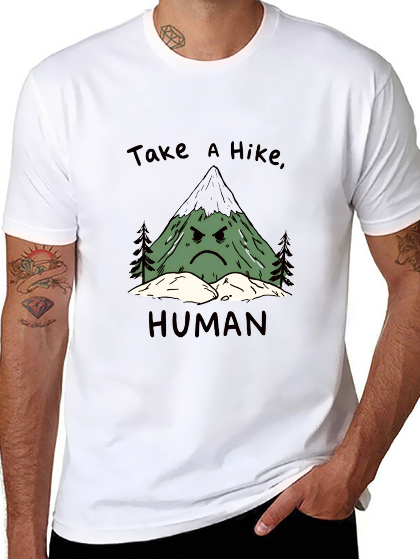 Take a Hike Human Graphic Tee