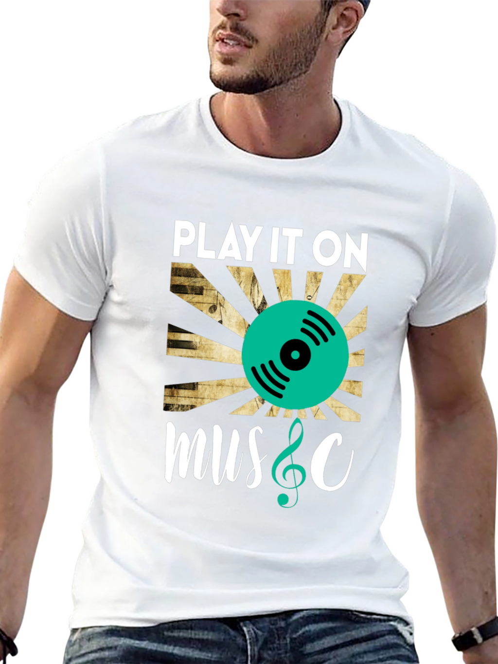 Play It On Music Graphic Tee