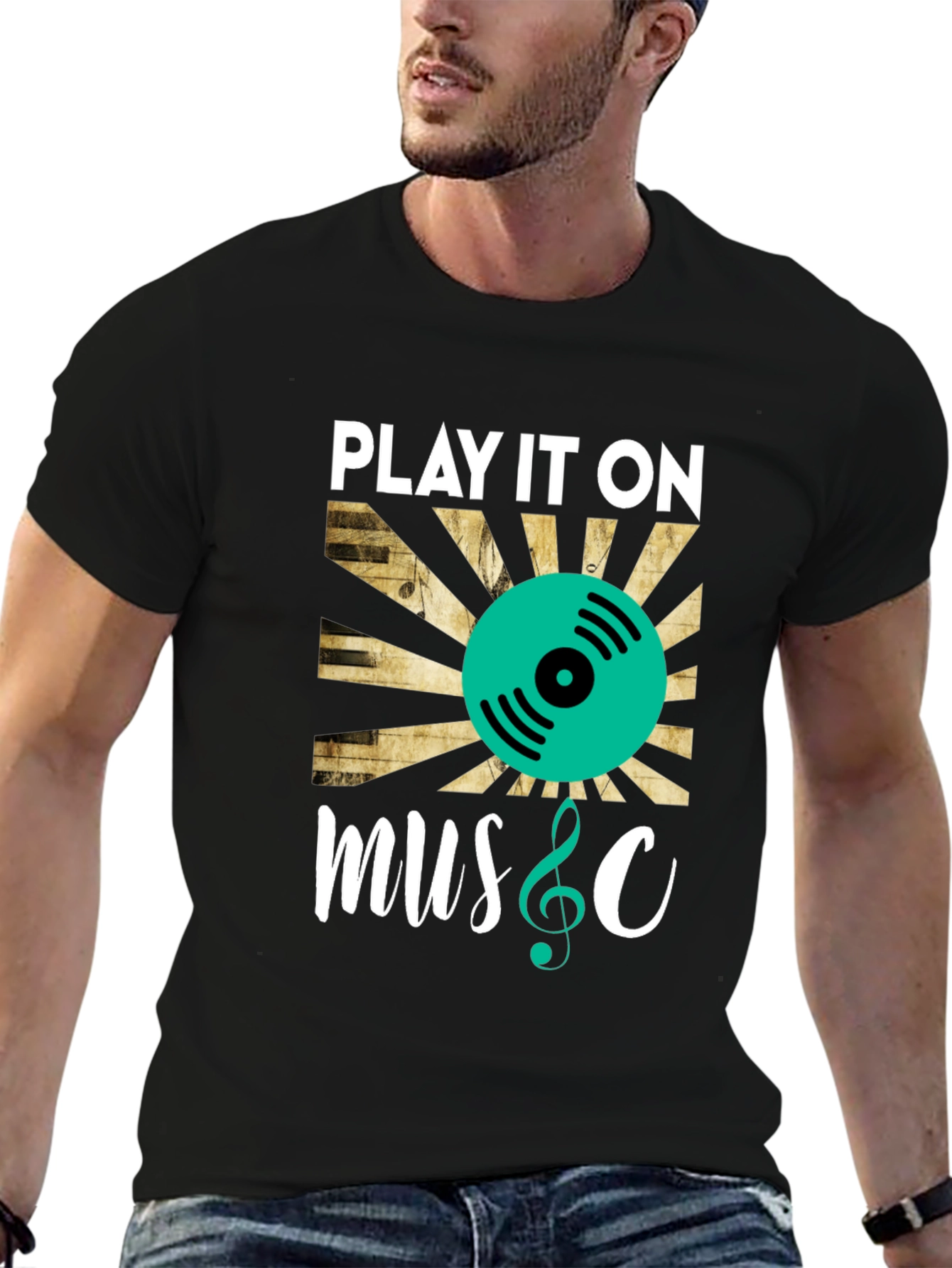 Play It On Music Graphic Tee