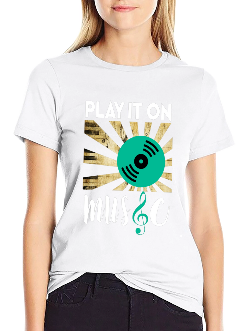 Play It On Music Graphic Tee