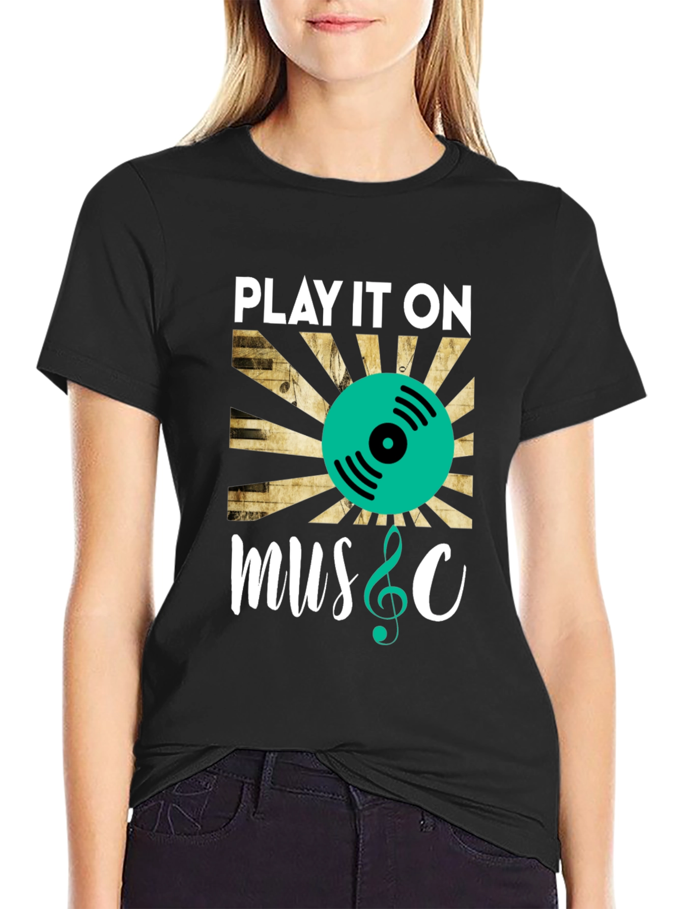 Play It On Music Graphic Tee