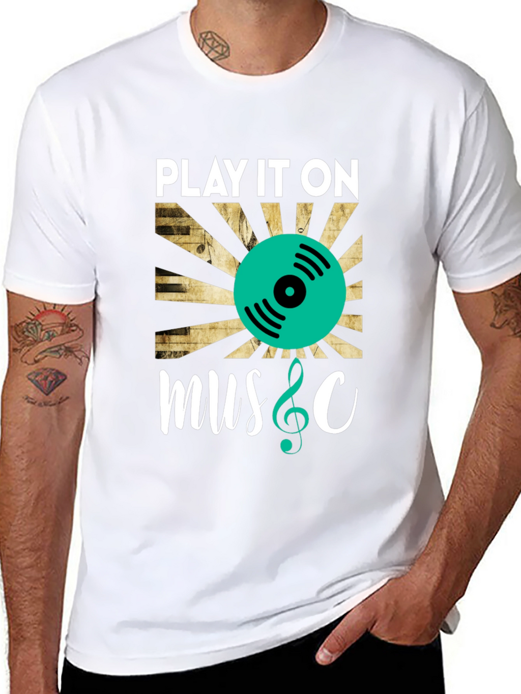Play It On Music Graphic Tee