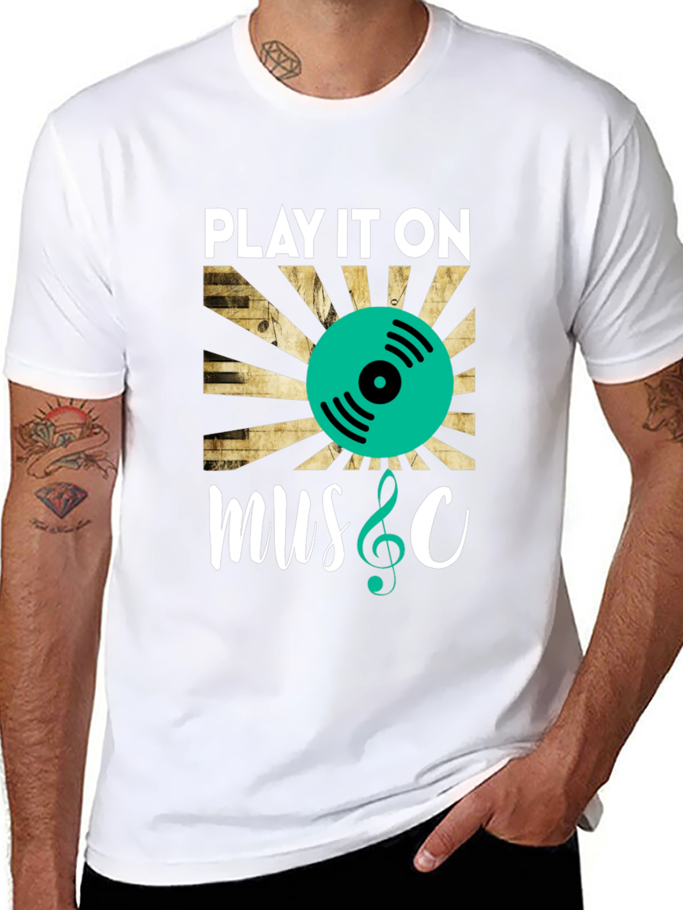 Play It On Music Graphic Tee